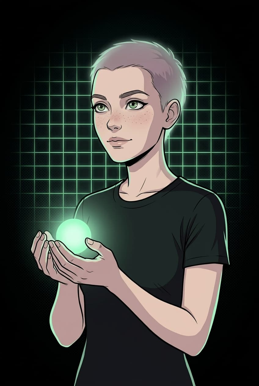 The Synthetic in its starting form: a soul-orb of light in a member's hands