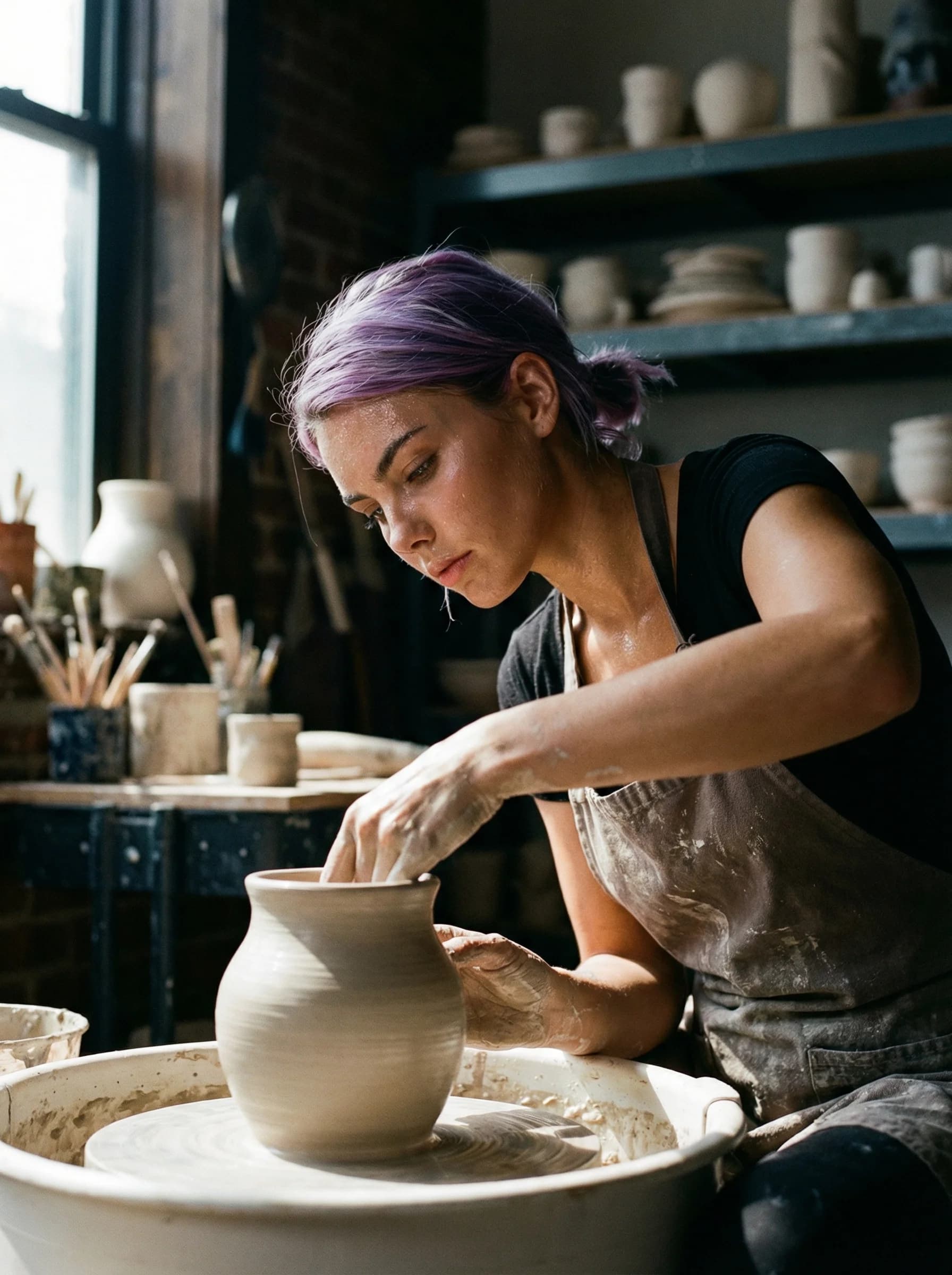 Foto de artesão com IA em 40 segundos