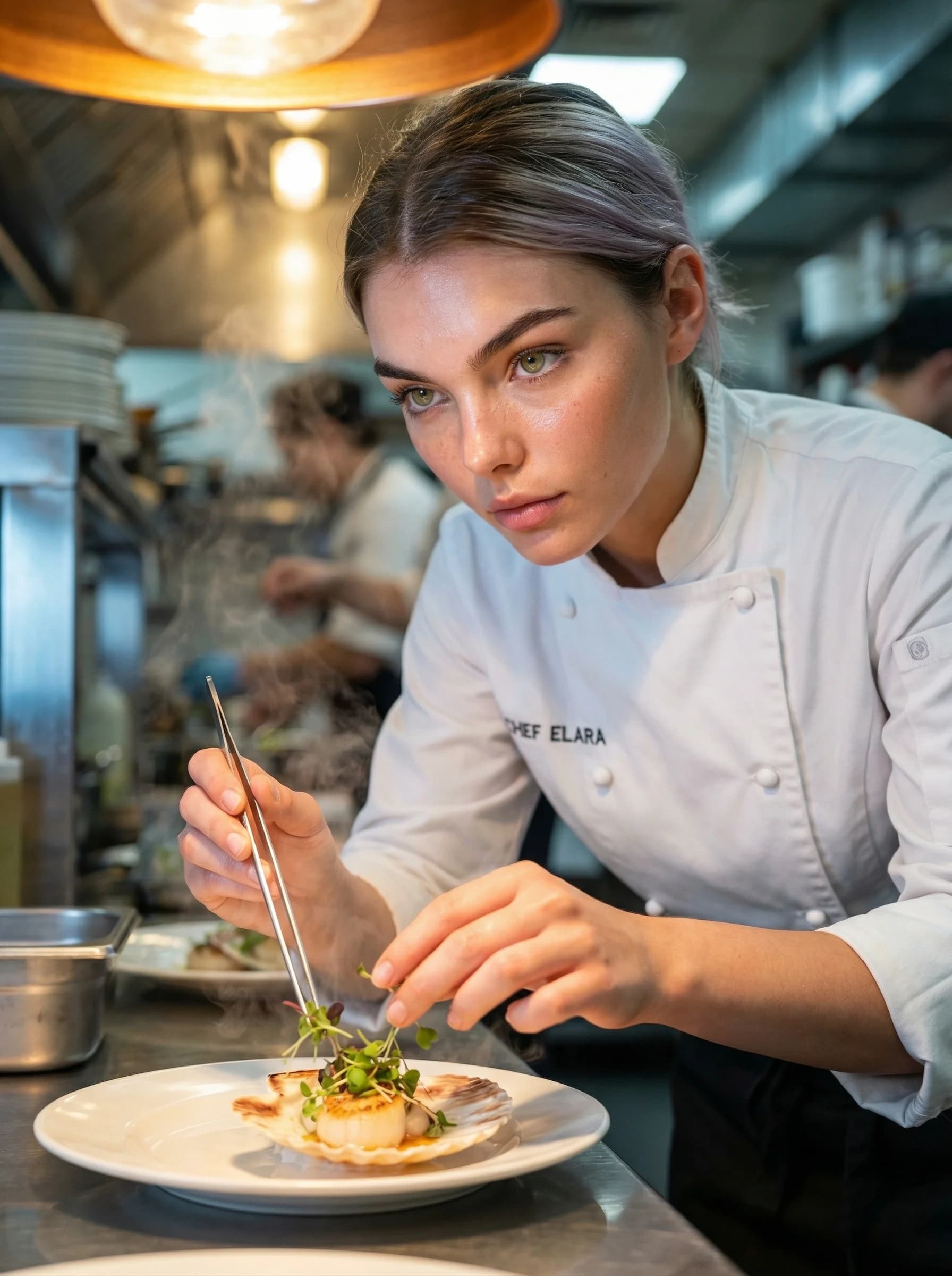 Foto de chef de cozinha com IA em 40 segundos