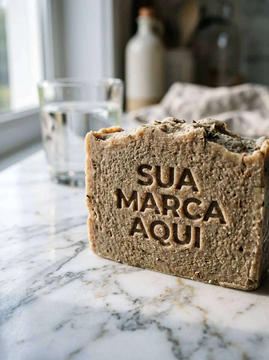 Foto macro de produto em mármore com IA em 40 segundos
