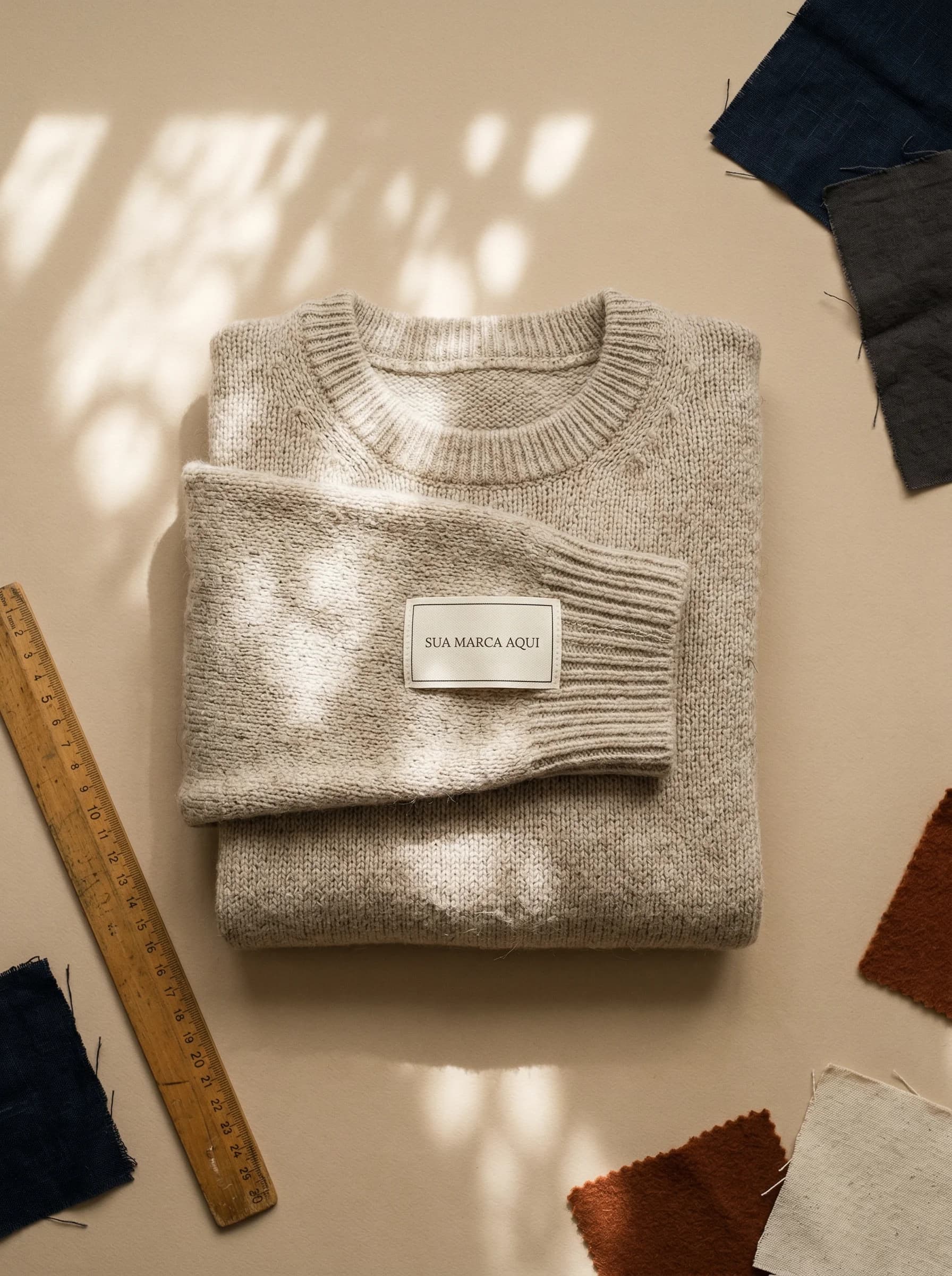 Foto flat lay de roupa com IA em 40 segundos