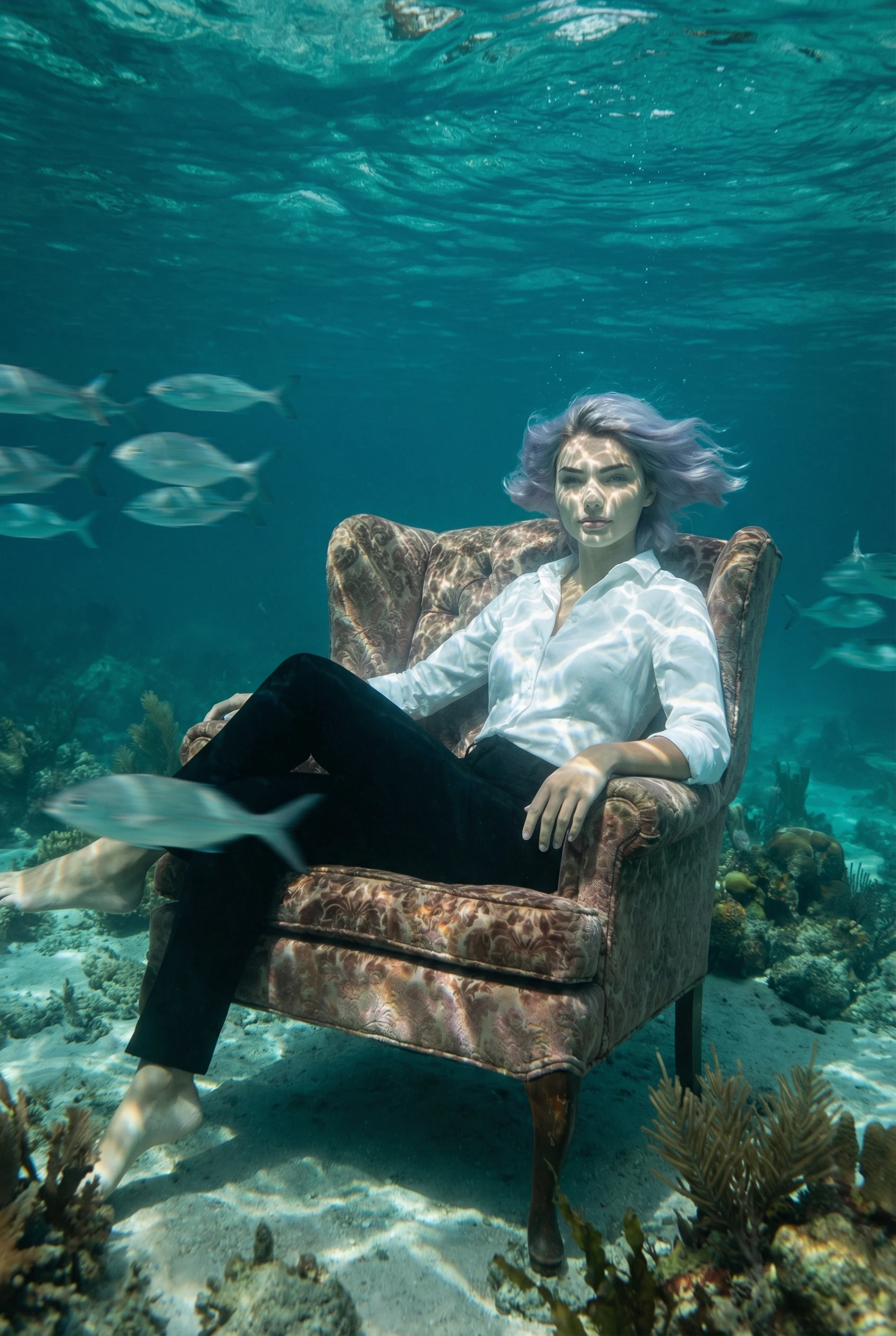Template Submerso - Foto profissional com IA