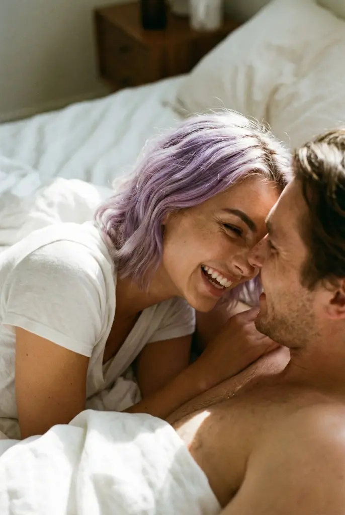 Template Intimidade Matinal - Foto profissional com IA